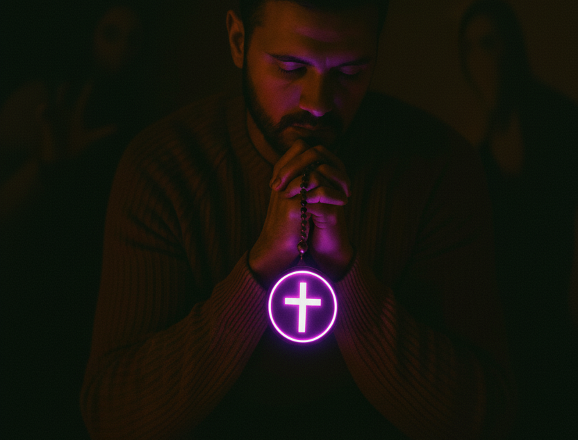 Natural Wooden Rosary - for Prayer / Meditation –  8mm Beads