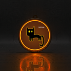 VEEFRIENDS "LUCKY BLACK CAT" HALO PENDANT